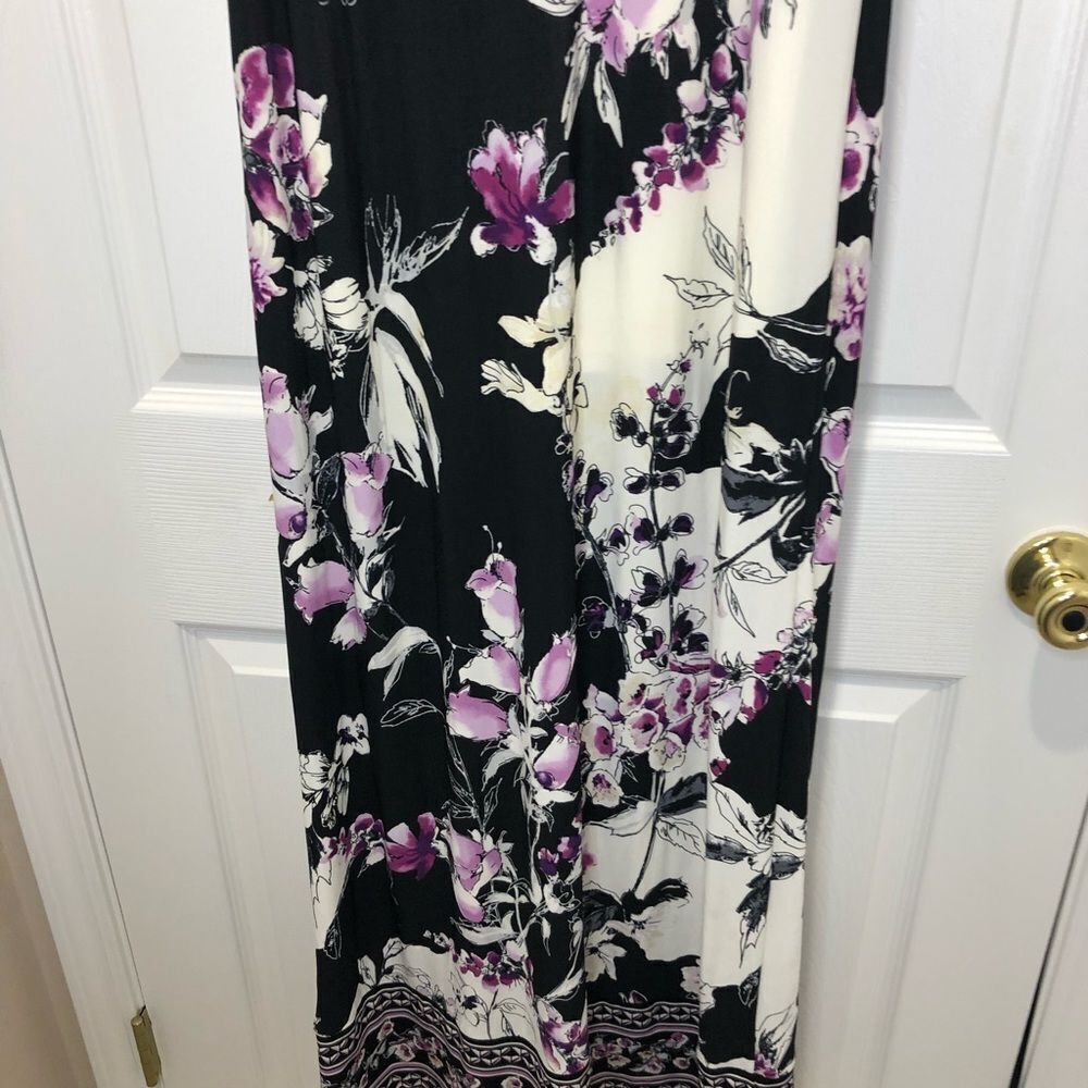 White House Black Market strapless bodycon floral maxi dress size xxsmall - Picture 10 of 16